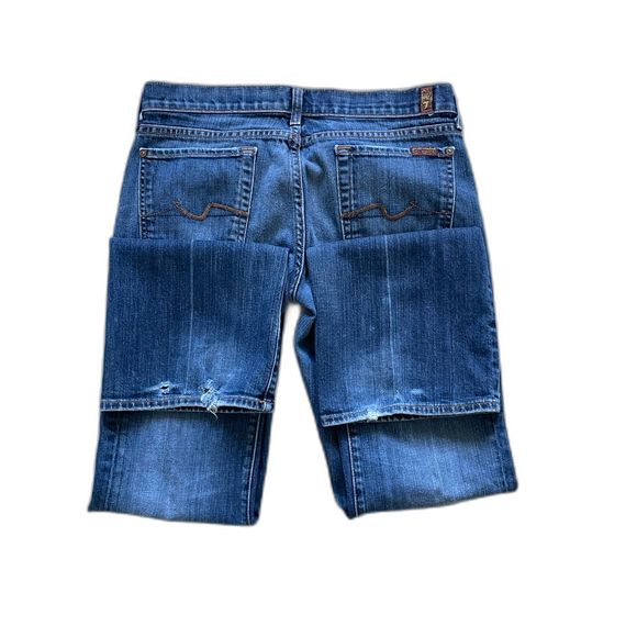 Women's 7 For All Mankind Bootcut Medium Wash Blue Jeans Size 29 - Picture 11 of 12